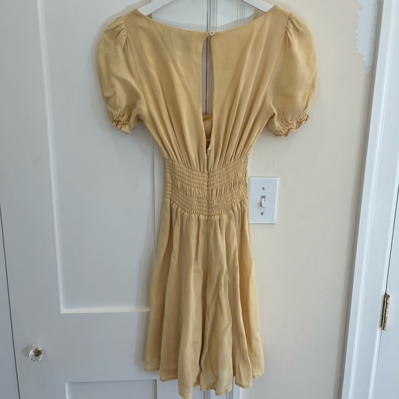 Reformation yellow mini dress, 2 - Picture 9 of 10